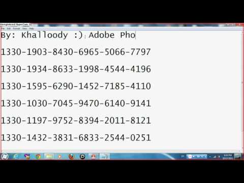 adobe photoshop serial number